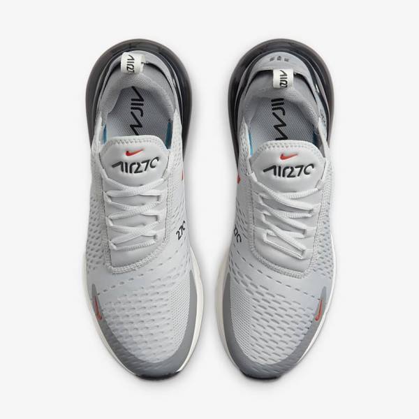 Zapatillas Nike Air Max 270 Hombre Gris Naranjas | NK139HKR