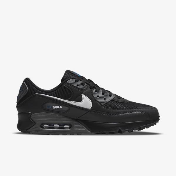 Zapatillas Nike Air Max 90 Hombre Negras Gris Blancas | NK295AOL