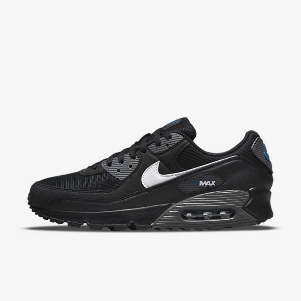 Zapatillas Nike Air Max 90 Hombre Negras Gris Blancas | NK295AOL