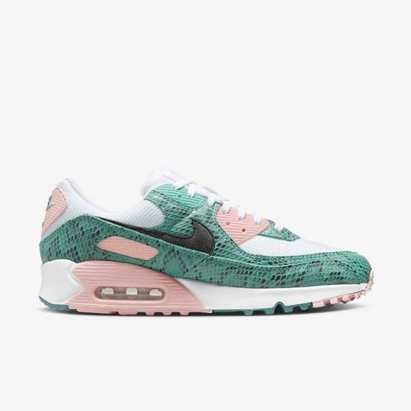 Zapatillas Nike Air Max 90 Hombre Turquesa Blancas Coral Negras | NK390YJS