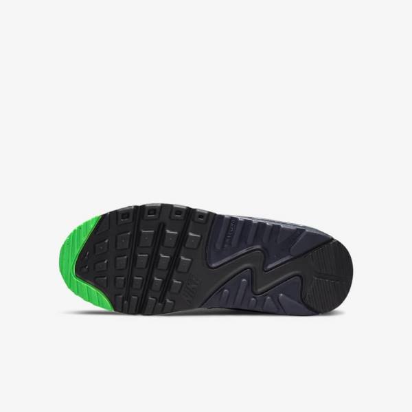 Zapatillas Nike Air Max 90 LTR SE Older Niños Negras Verde Blancas Obsidian | NK684KNX