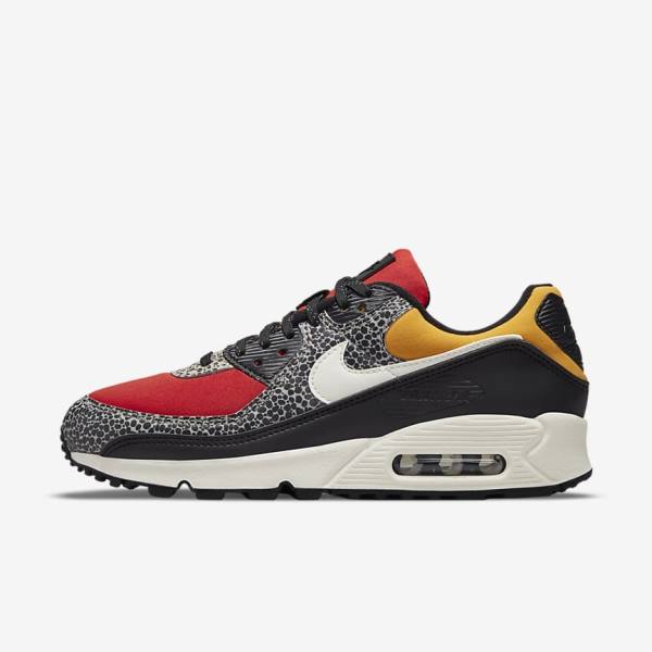 Zapatillas Nike Air Max 90 SE Mujer Negras Rojas | NK849WEV