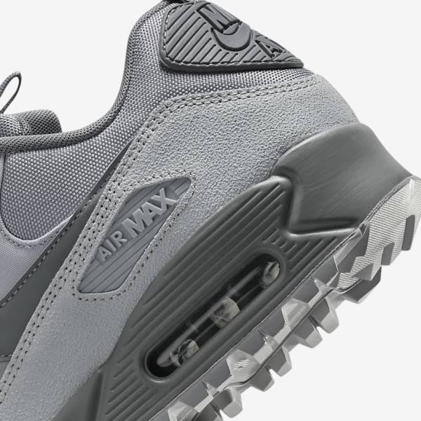 Zapatillas Nike Air Max 90 Surplus Hombre Gris Rosas Azules Claro Gris | NK412EHA