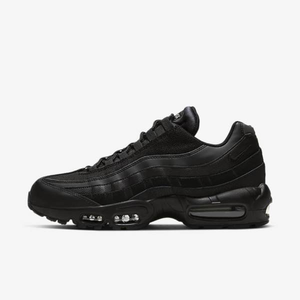 Zapatillas Nike Air Max 95 Essential Hombre Negras Gris Oscuro | NK704UIR