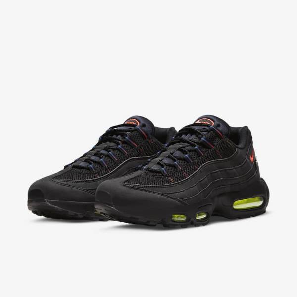 Zapatillas Nike Air Max 95 Hombre Negras Azules Rojas Claro | NK157LYB