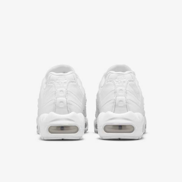 Zapatillas Nike Air Max 95 Mujer Blancas Metal Plateadas Blancas | NK370ZKW