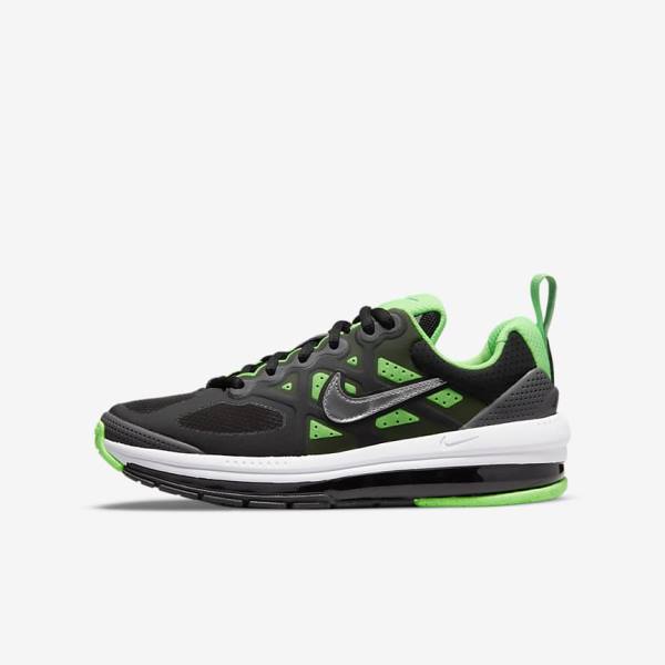 Zapatillas Nike Air Max Genome Older Niños Negras Gris Verde | NK195WBJ