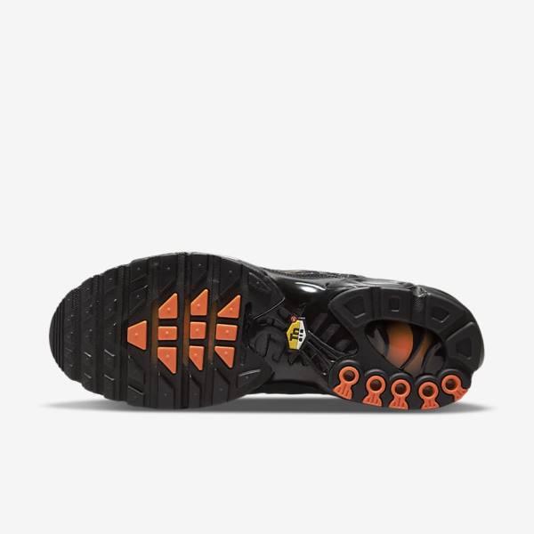 Zapatillas Nike Air Max Plus Hombre Negras Naranjas Gris Blancas | NK627WSY