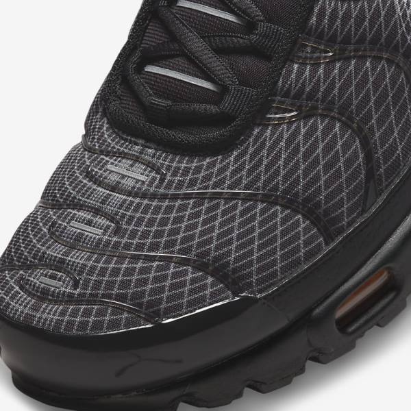 Zapatillas Nike Air Max Plus Hombre Negras Naranjas Gris Blancas | NK627WSY