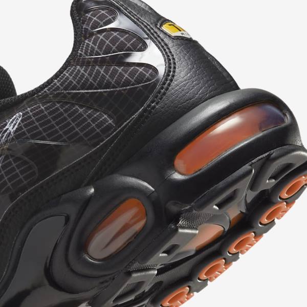 Zapatillas Nike Air Max Plus Hombre Negras Naranjas Gris Blancas | NK627WSY