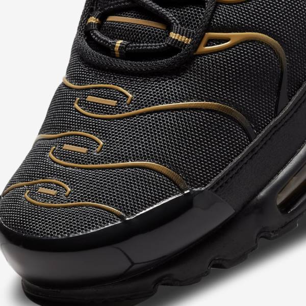 Zapatillas Nike Air Max Plus Hombre Negras Marrones Doradas | NK809EFN