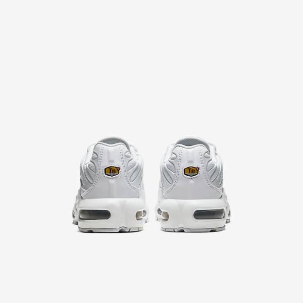 Zapatillas Nike Air Max Plus Older Niños Blancas Metal Plateadas Blancas | NK092LDV