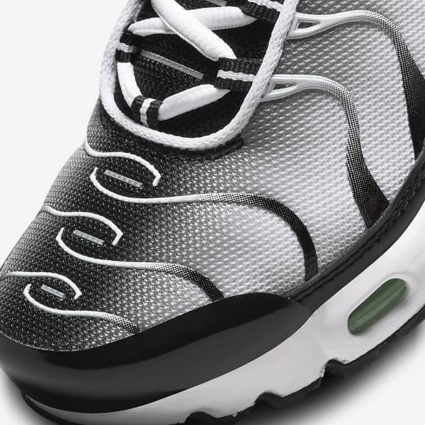 Zapatillas Nike Air Max Plus Older Niños Blancas Negras Plateadas Verde Menta | NK369OUS