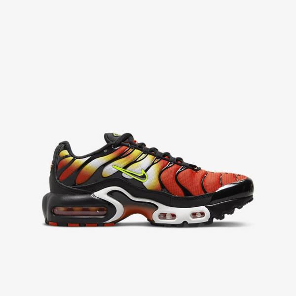 Zapatillas Nike Air Max Plus Older Niños Naranjas Doradas Negras | NK704NLC