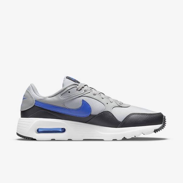 Zapatillas Nike Air Max SC Hombre Gris Claro Gris Oscuro Blancas Azul Real | NK483OWA