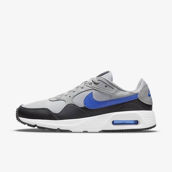 Zapatillas Nike Air Max SC Hombre Gris Claro Gris Oscuro Blancas Azul Real | NK483OWA