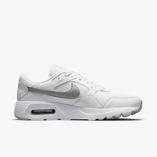 Zapatillas Nike Air Max SC Mujer Blancas Plateadas Metal Plateadas | NK761UEW