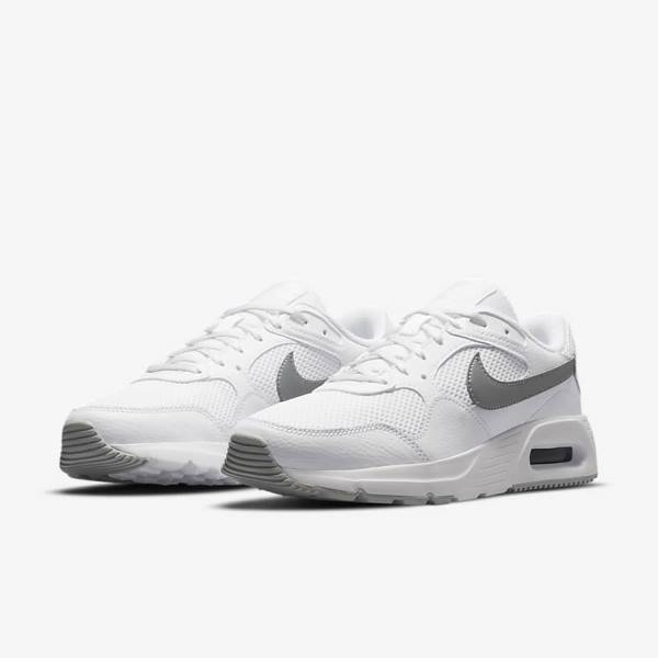 Zapatillas Nike Air Max SC Mujer Blancas Plateadas Metal Plateadas | NK761UEW