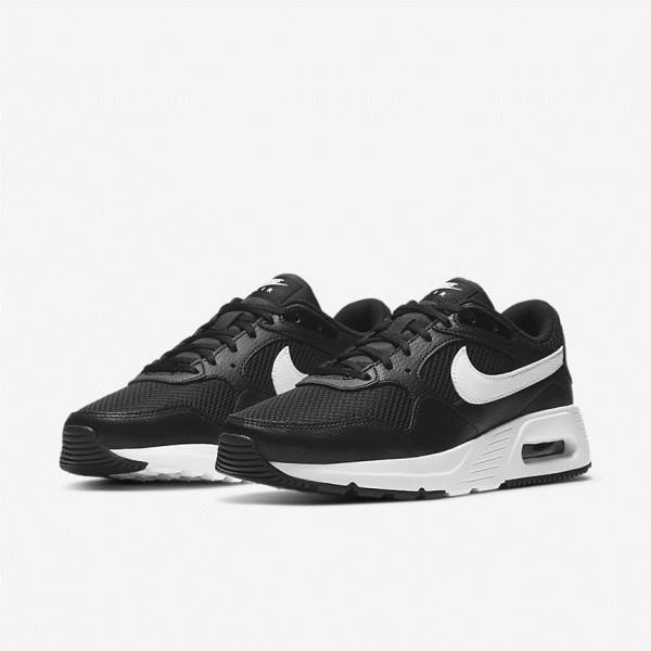 Zapatillas Nike Air Max SC Mujer Negras Blancas | NK769ZPM