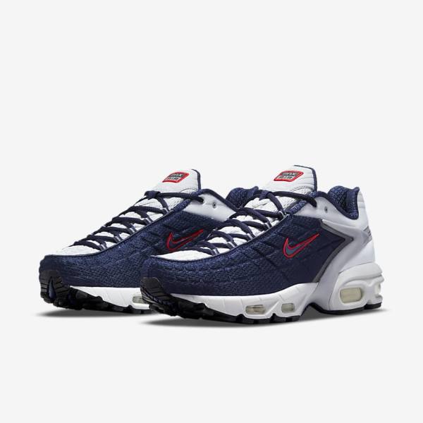 Zapatillas Nike Air Max Tailwind V SP Hombre Azul Marino Plateadas Blancas Rojas | NK701BQN