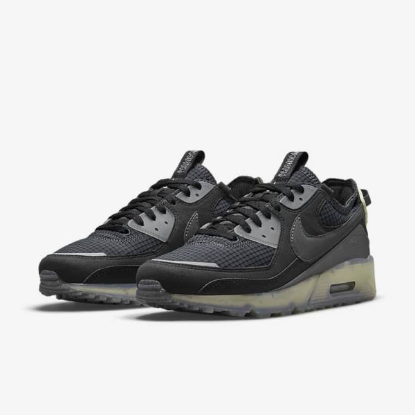 Zapatillas Nike Air Max Terrascape 90 Hombre Negras Verde Claro Gris Oscuro | NK638AEK