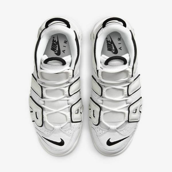 Zapatillas Nike Air More Uptempo Mujer Blancas Negras | NK726XYF