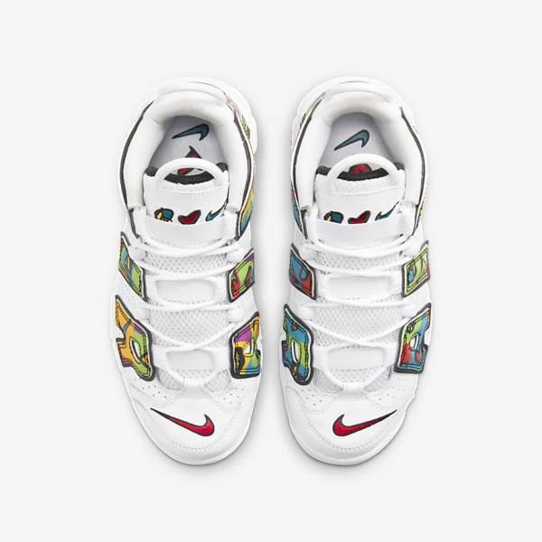 Zapatillas Nike Air More Uptempo Older Niños Blancas | NK029VNH