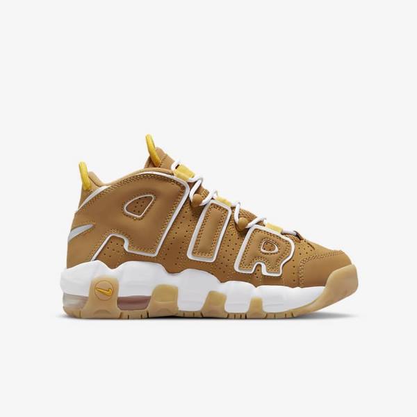 Zapatillas Nike Air More Uptempo Older Niños Marrones Marrones Claro Blancas | NK801GJO