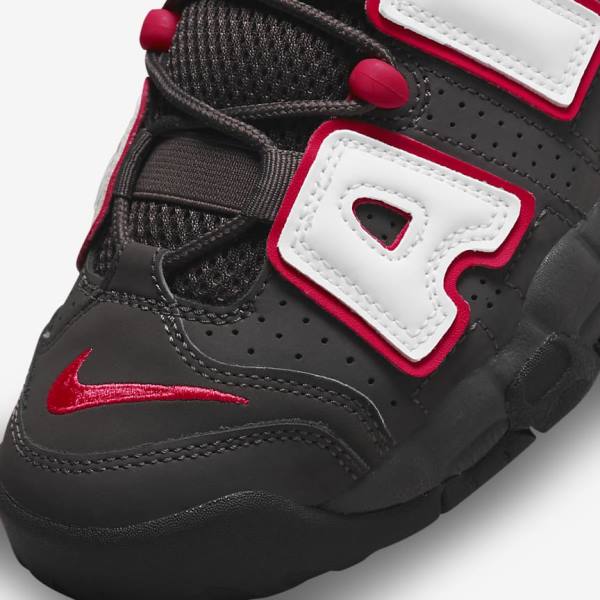 Zapatillas Nike Air More Uptempo Older Niños Gris Negras Rojas Blancas | NK914NGD