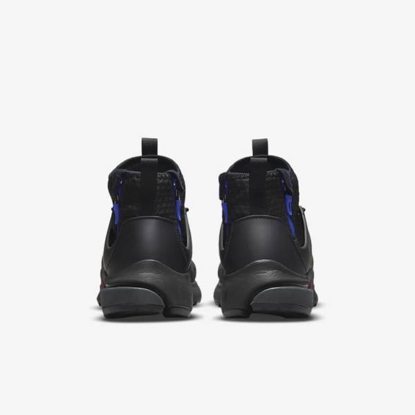 Zapatillas Nike Air Presto Mid Utility Hombre Negras Gris Oscuro Azules Rojas | NK753LWV