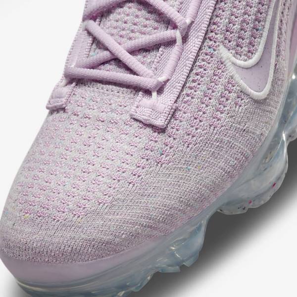 Zapatillas Nike Air VaporMax 2021 FK Mujer Rosas Claro Blancas Metal Plateadas Moradas | NK046FDR