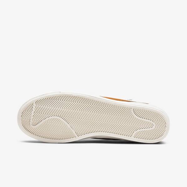 Zapatillas Nike Blazer Low 77 Jumbo Hombre Blancas Gris Naranjas | NK235XOZ