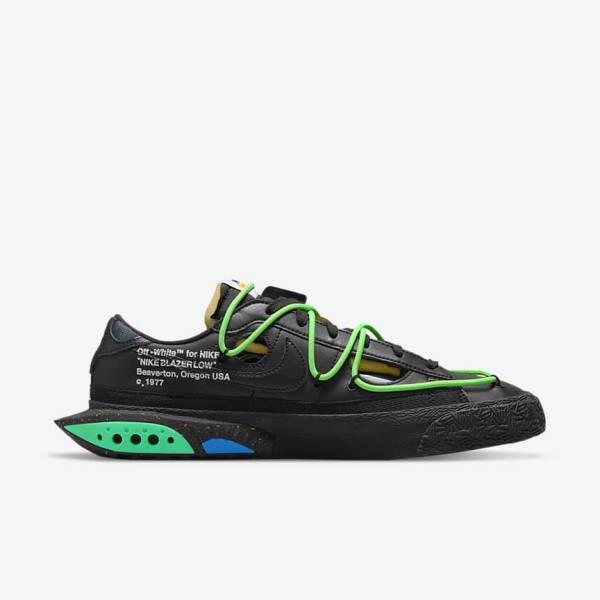 Zapatillas Nike Blazer Low 77 x Off-White™ Hombre Negras Verde Negras | NK802NLQ