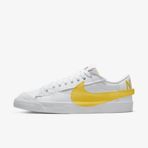 Zapatillas Nike Blazer Low Jumbo Hombre Blancas Negras Naranjas | NK512RND