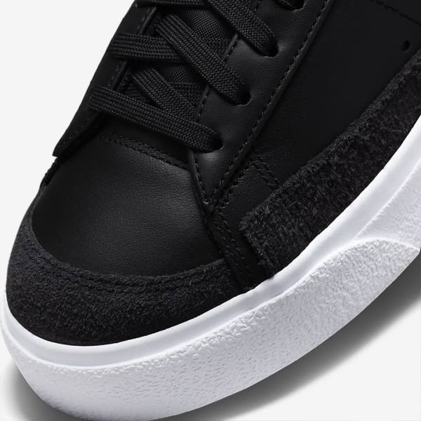 Zapatillas Nike Blazer Low Plataforma Mujer Negras | NK231ZJH