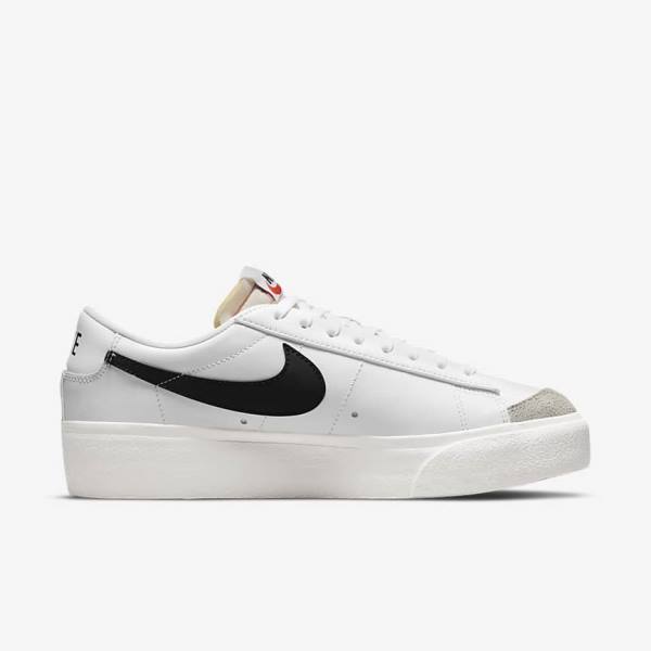 Zapatillas Nike Blazer Low Plataforma Mujer Blancas | NK420XAI