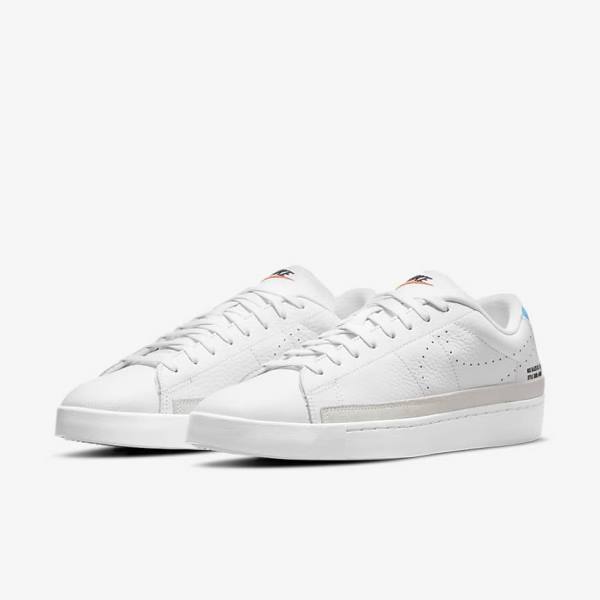 Zapatillas Nike Blazer Low X Hombre Blancas Azules Claro Blancas | NK687MDK