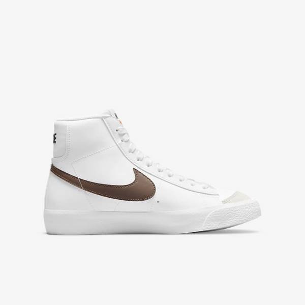 Zapatillas Nike Blazer Mid 77 Older Niños Blancas | NK310EJV