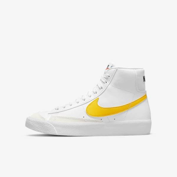 Zapatillas Nike Blazer Mid 77 Older Niños Blancas | NK310EJV