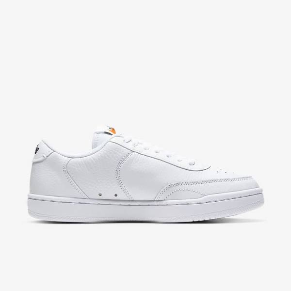 Zapatillas Nike Court Vintage Premium Mujer Blancas Naranjas Negras | NK571SMH