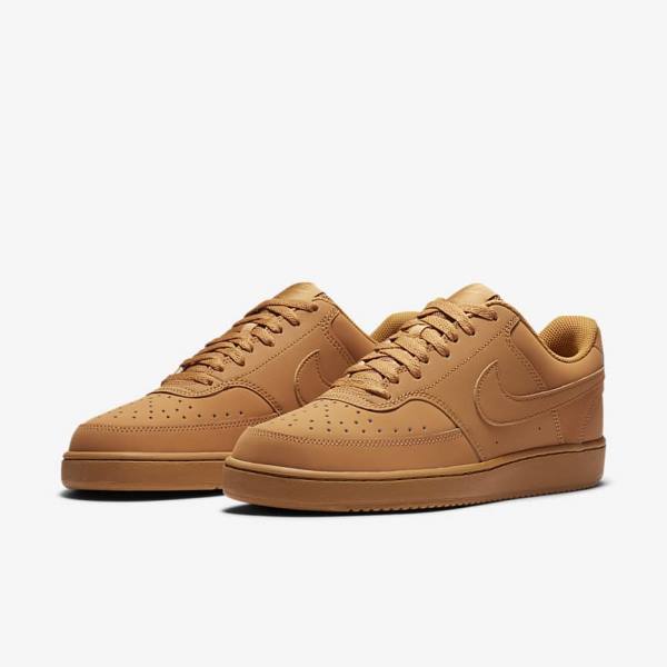 Zapatillas Nike Court Vision Low Hombre Marrones | NK912TJW