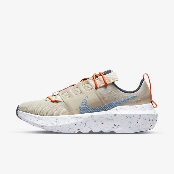 Zapatillas Nike Crater Impact Mujer Creme Blancas Azules Claro | NK758TEN