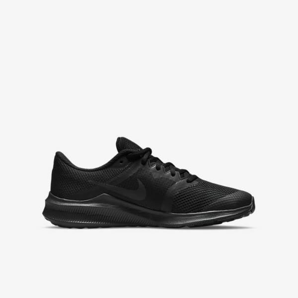 Zapatillas Nike Downshifter 11 Older Carretera Niños Negras Gris Oscuro | NK618SGH