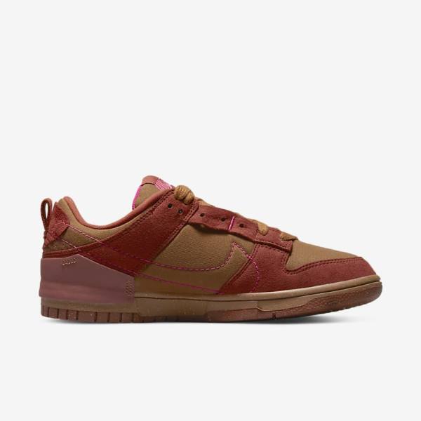 Zapatillas Nike Dunk Low Disrupt 2 Mujer Marrones Naranjas Rojas Rosas | NK480IQO