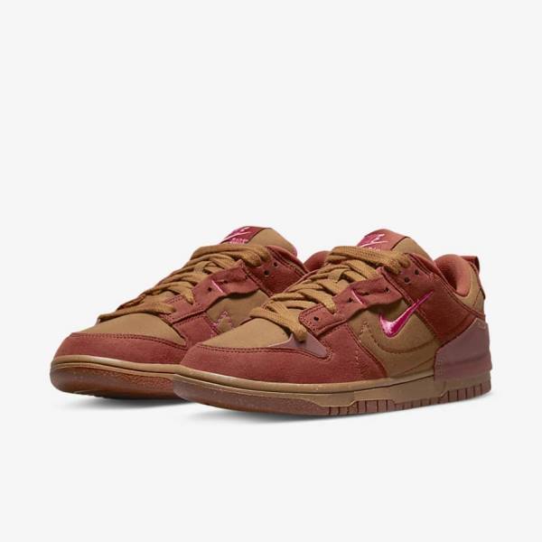 Zapatillas Nike Dunk Low Disrupt 2 Mujer Marrones Naranjas Rojas Rosas | NK480IQO