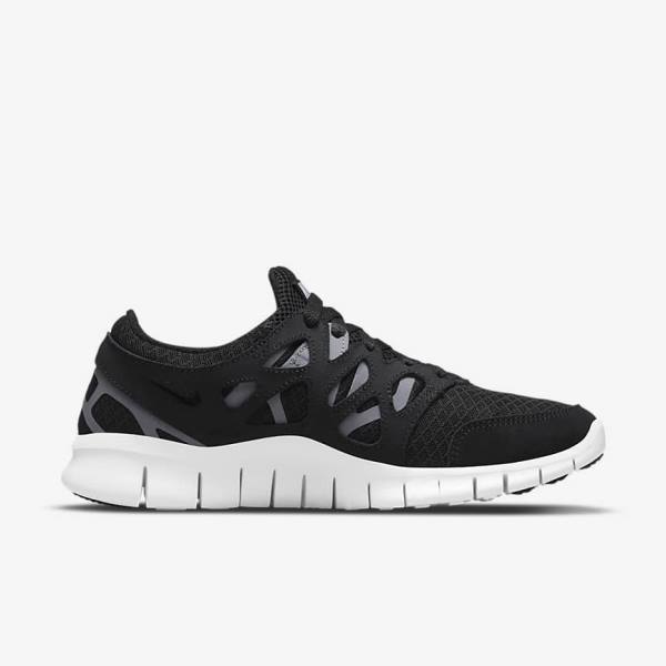 Zapatillas Nike Free Run 2 Mujer Negras Gris Oscuro Blancas | NK597WPC