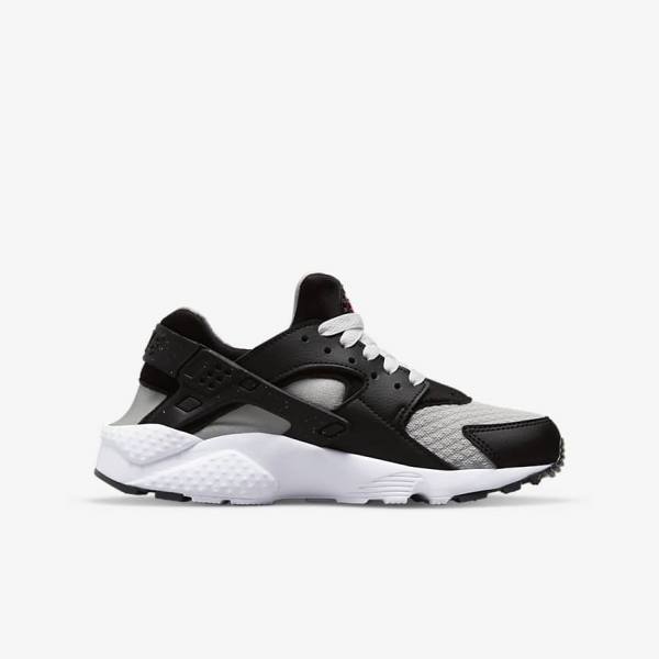 Zapatillas Nike Huarache Run Older Niños Negras Gris Blancas Rojas | NK184DBR