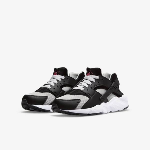 Zapatillas Nike Huarache Run Older Niños Negras Gris Blancas Rojas | NK184DBR