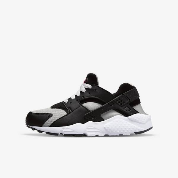 Zapatillas Nike Huarache Run Older Niños Negras Gris Blancas Rojas | NK184DBR