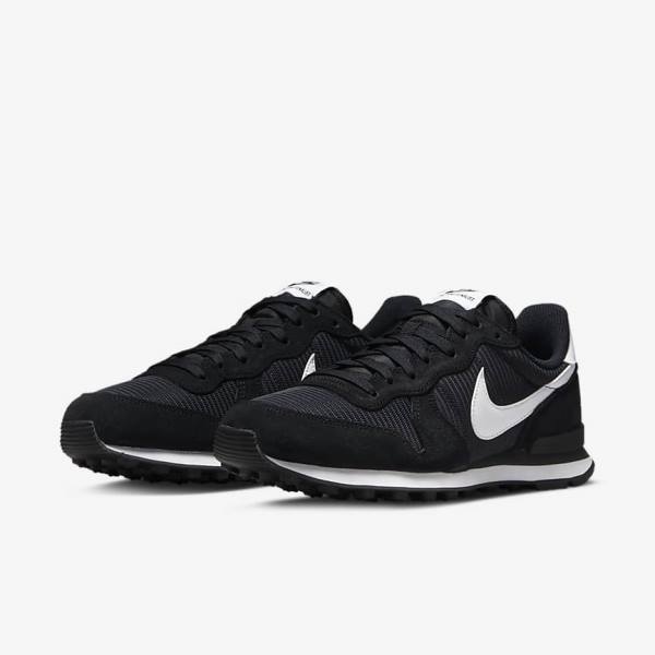 Zapatillas Nike Internationalist Mujer Negras Gris Oscuro Blancas | NK385TOF